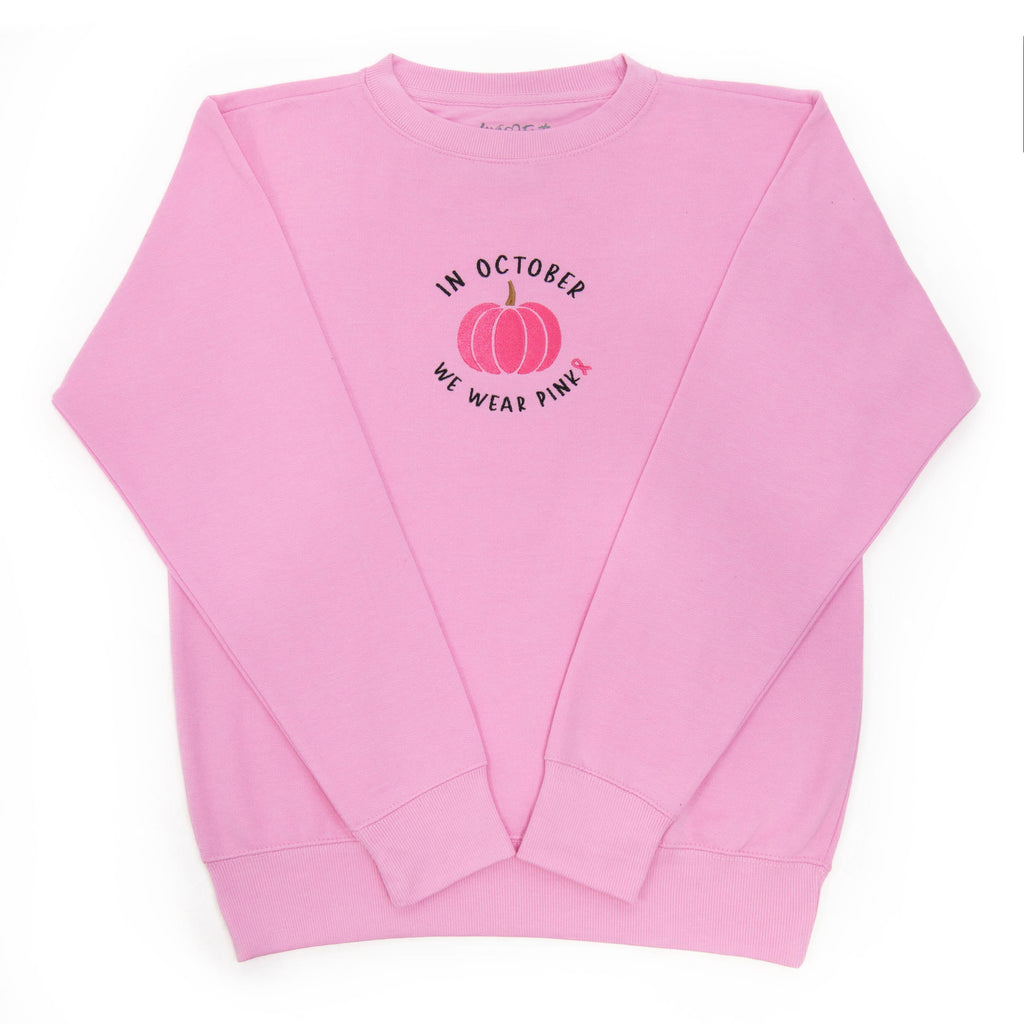 Embroidered In October We Wear Pink Sweatshirt product image 2