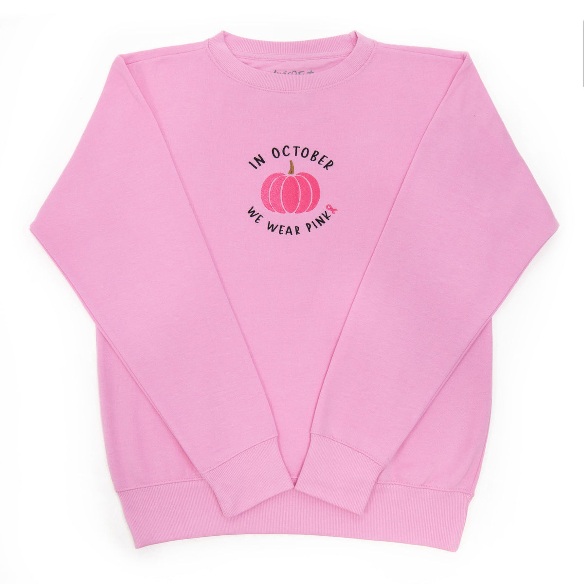 Embroidered In October We Wear Pink Sweatshirt product image 2