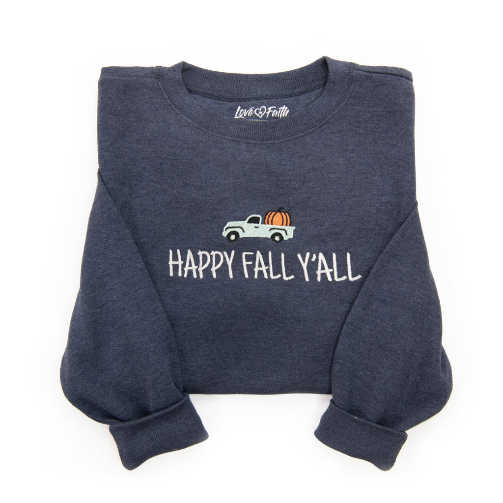 Embroidered Happy Fall Y'all Sweatshirt product image 2