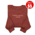 Embroidered Thankful Grateful Blessed Sweatshirt - 5 product image 1