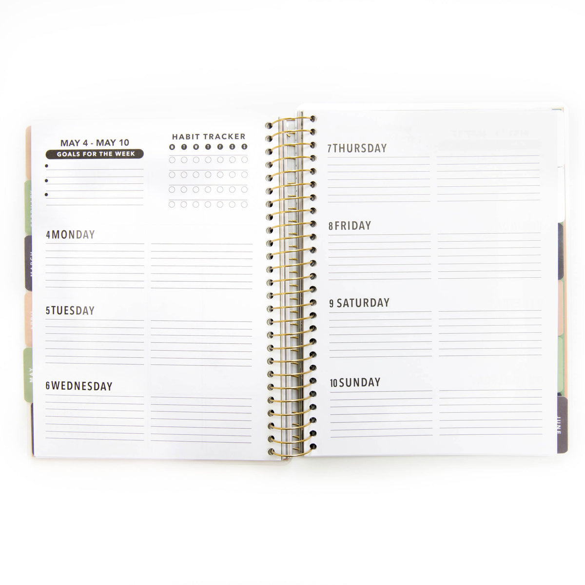 AUG 2025-DEC 2026 Floral Cross 17-Month Planner