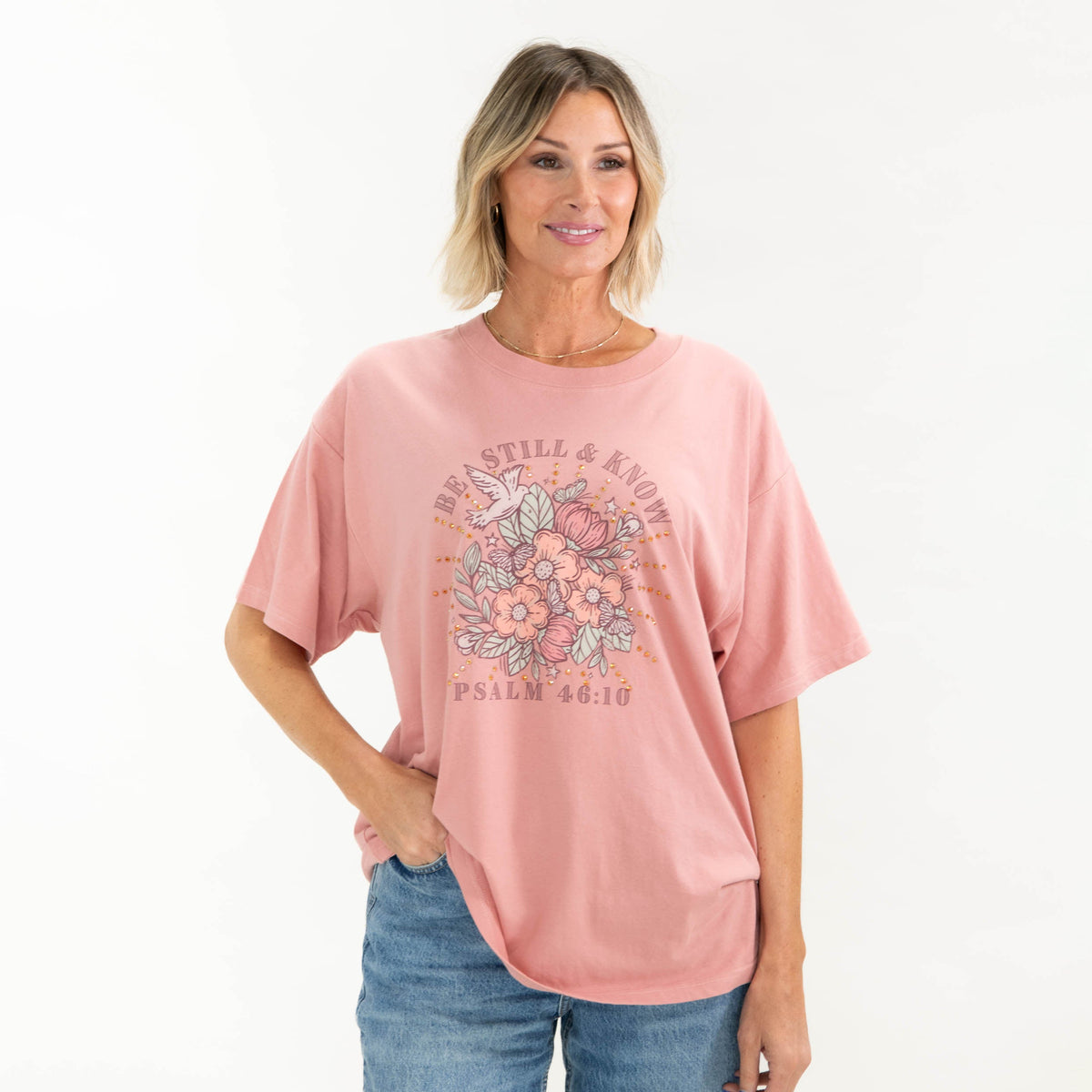 Rhinestone Oversized Tees product image 4