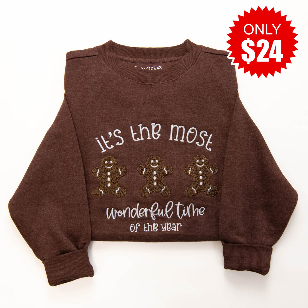 Embellished Most Wonderful Time Sweatshirt - 24 product image 1