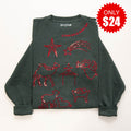 Embellished O come Let Us Adore Him Sweatshirt - 24 product image 1