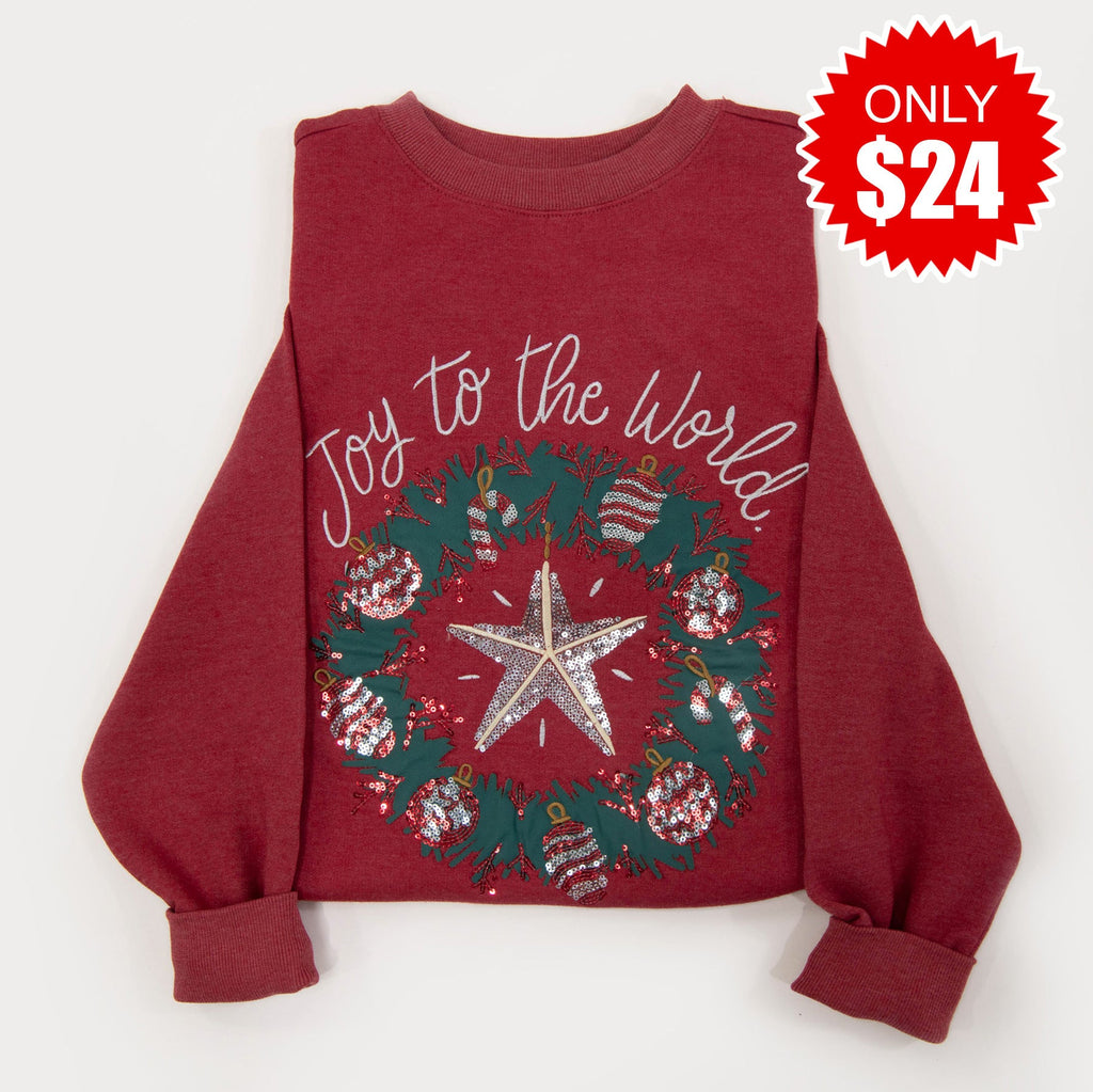Embellished Joy to the World Sweatshirt - 24 product image 1