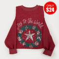 Embellished Joy to the World Sweatshirt - 24 product image 1