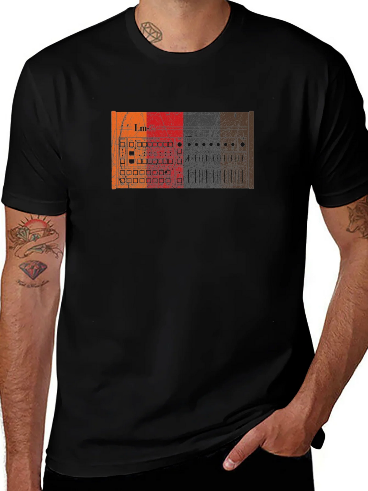 LM-2 Drum Machine Graphic Tee - Vintage Style product image 1