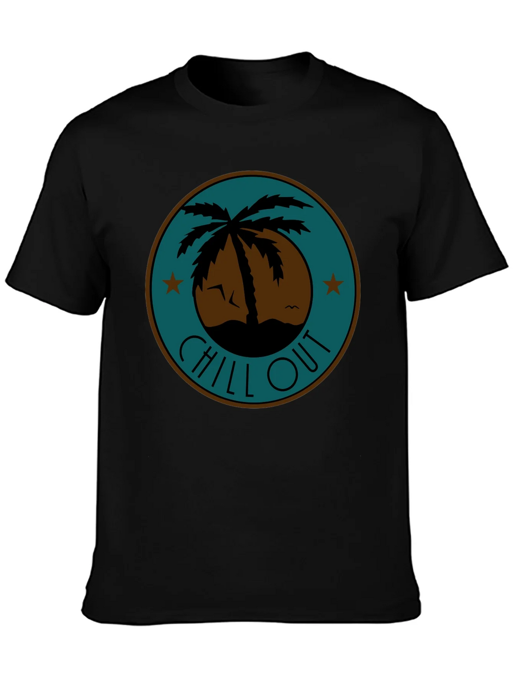 Chill Out Palm Tree Graphic Tee - Relaxed Fit product image 3