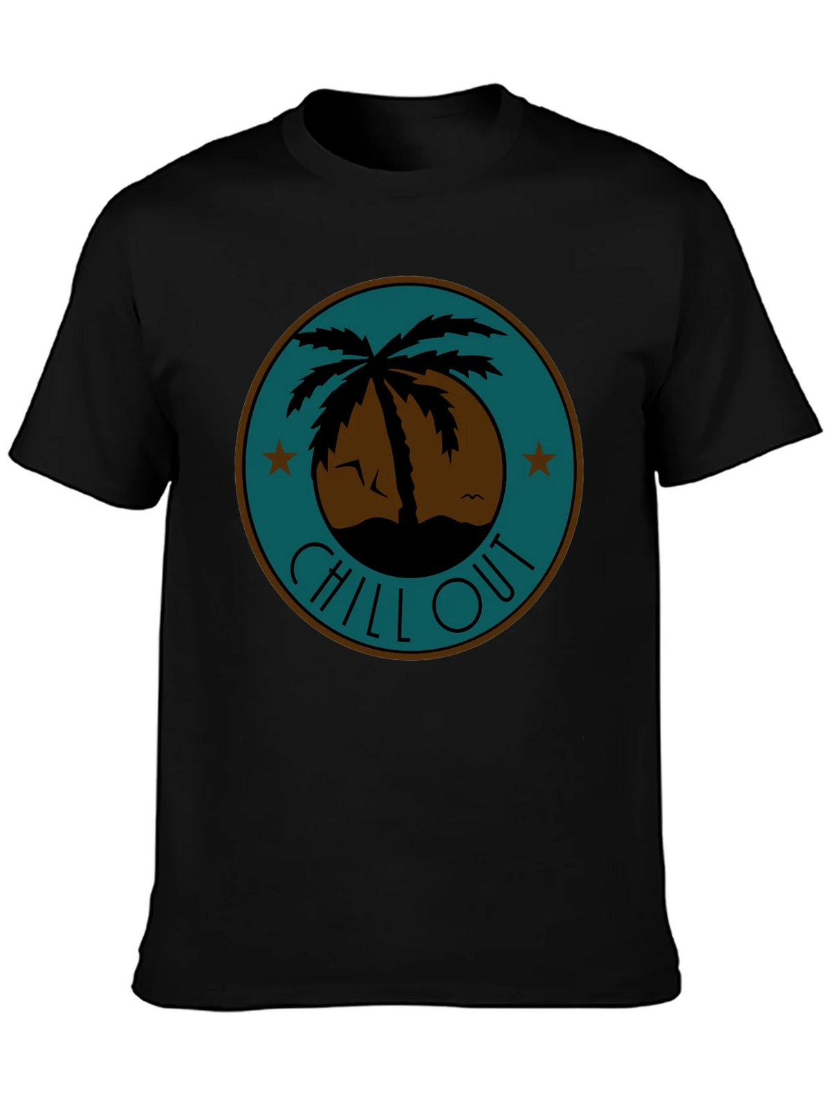Chill Out Palm Tree Graphic Tee - Relaxed Fit product image 3