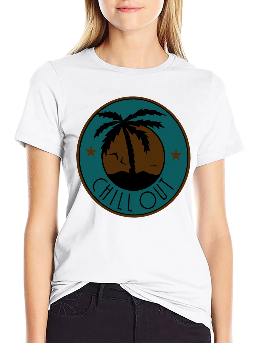 Chill Out Palm Tree Graphic Tee - Relaxed Fit product image 8