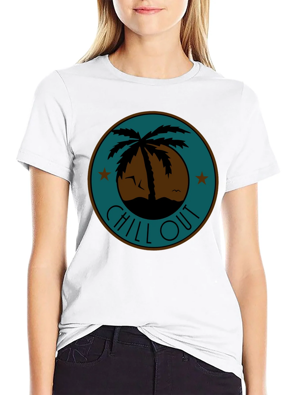 Chill Out Palm Tree Graphic Tee - Relaxed Fit product image 8