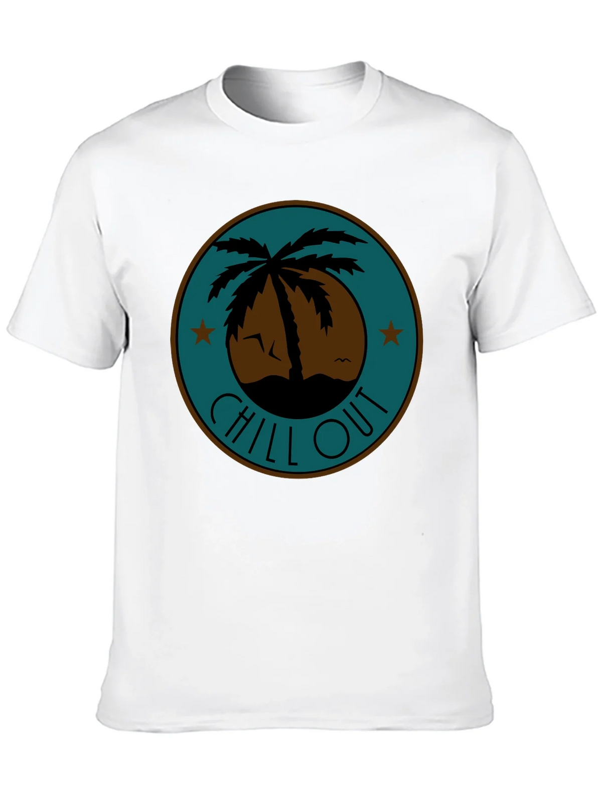 Chill Out Palm Tree Graphic Tee - Relaxed Fit product image 9