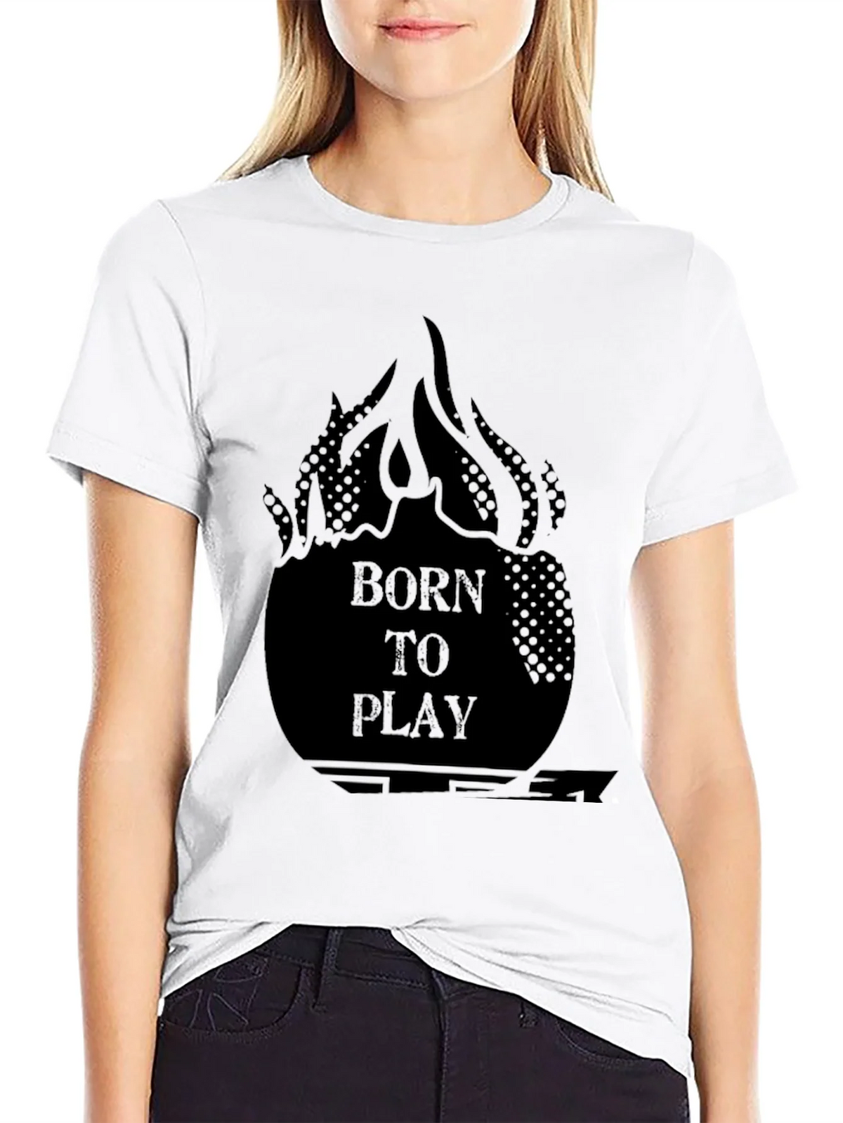 Born to Play Graphic Tee - Black product image 8