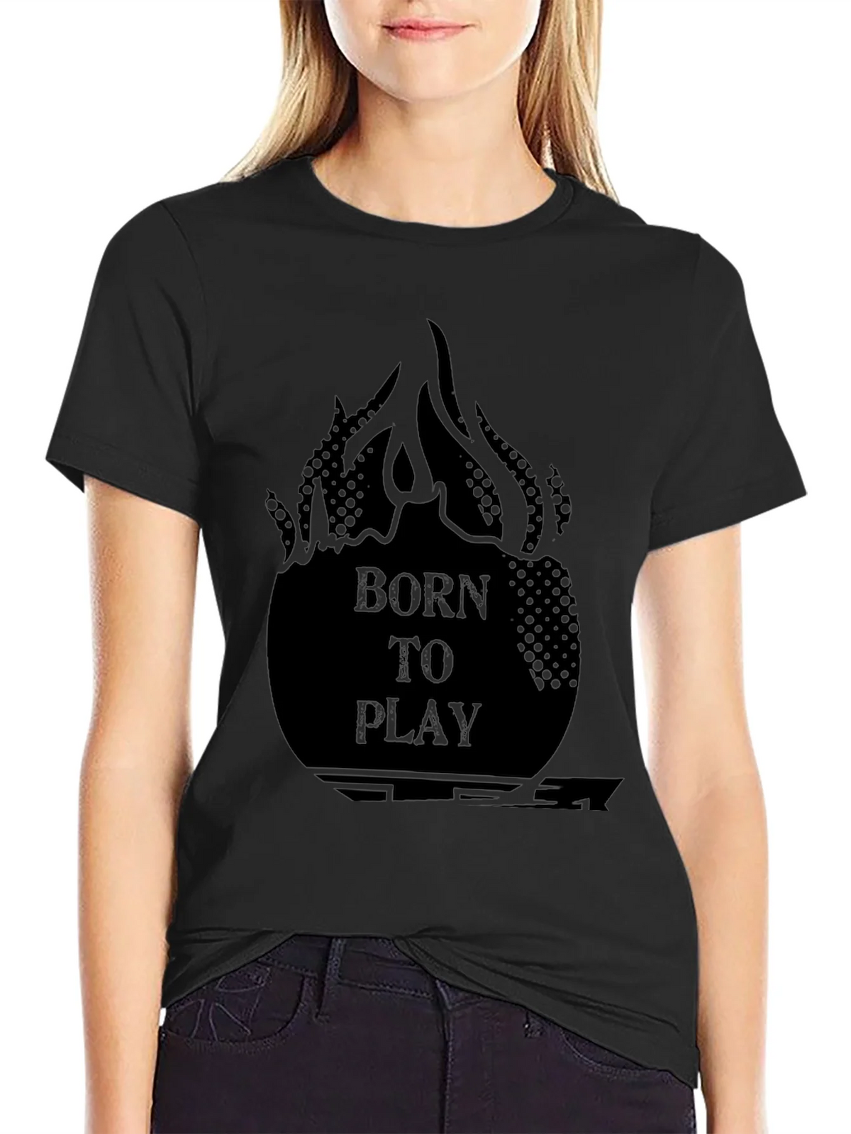 Born to Play Graphic Tee - Black product image 2