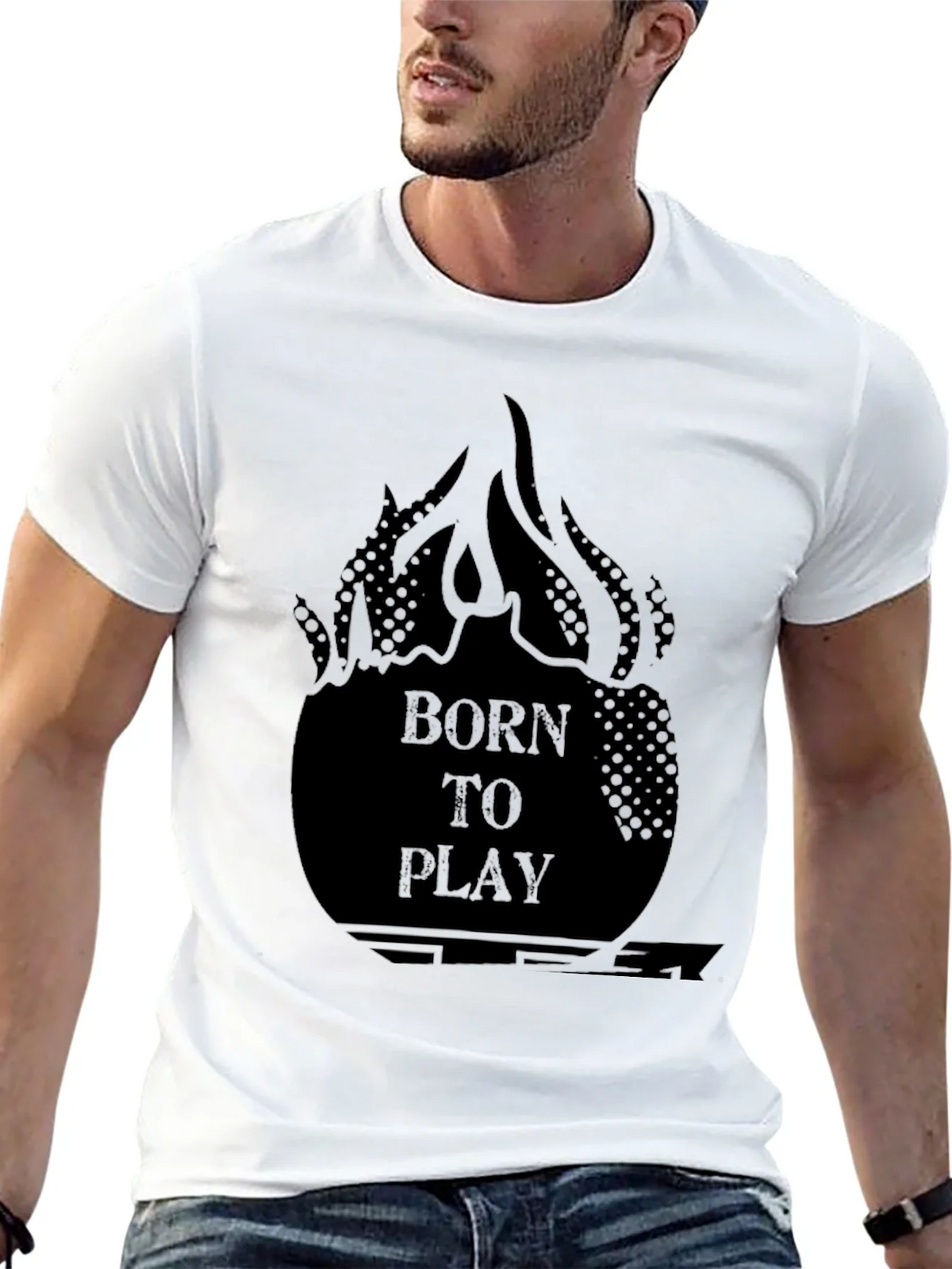 Born to Play Graphic Tee - Black product image 12