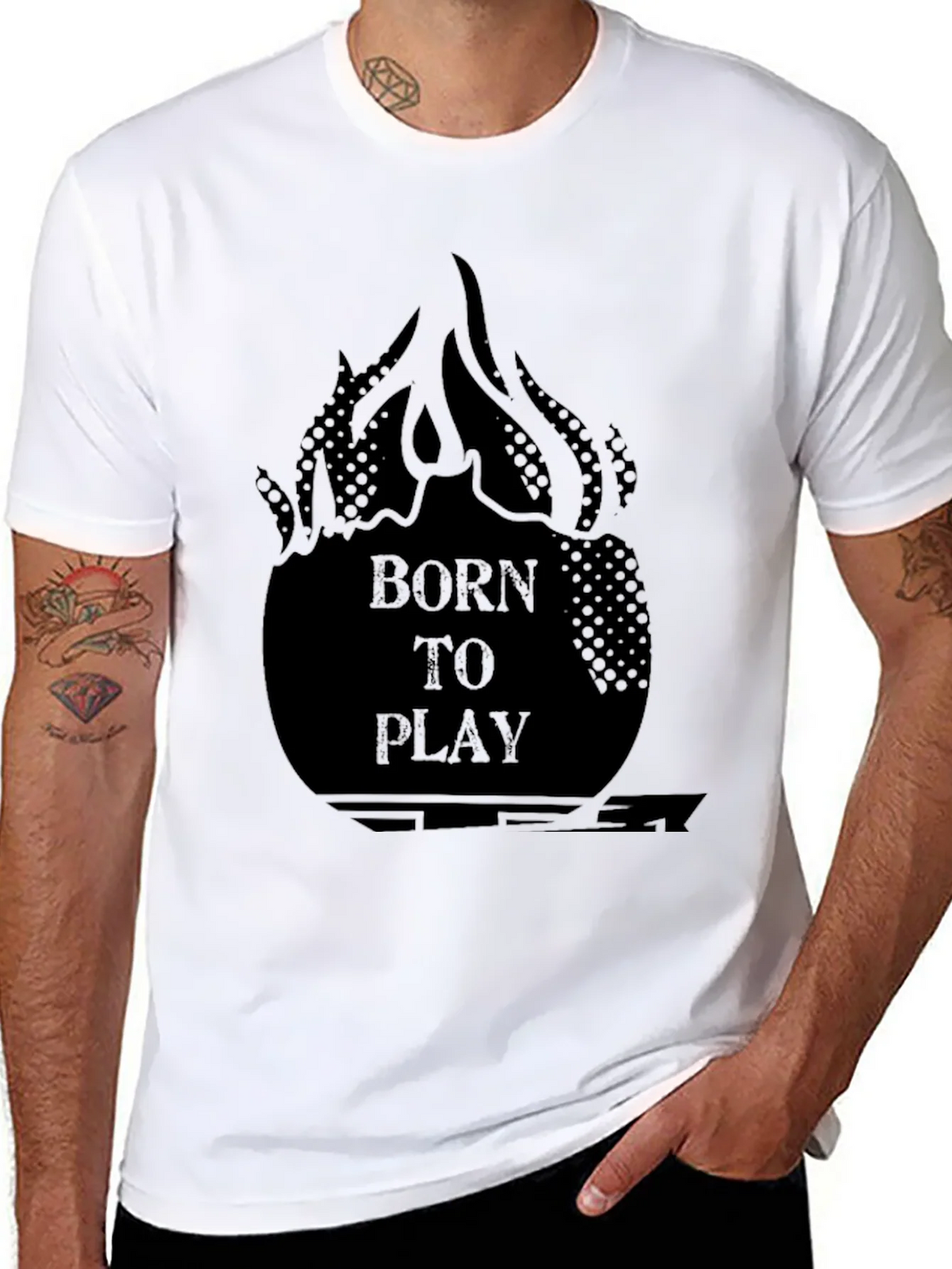 Born to Play Graphic Tee - Black product image 7