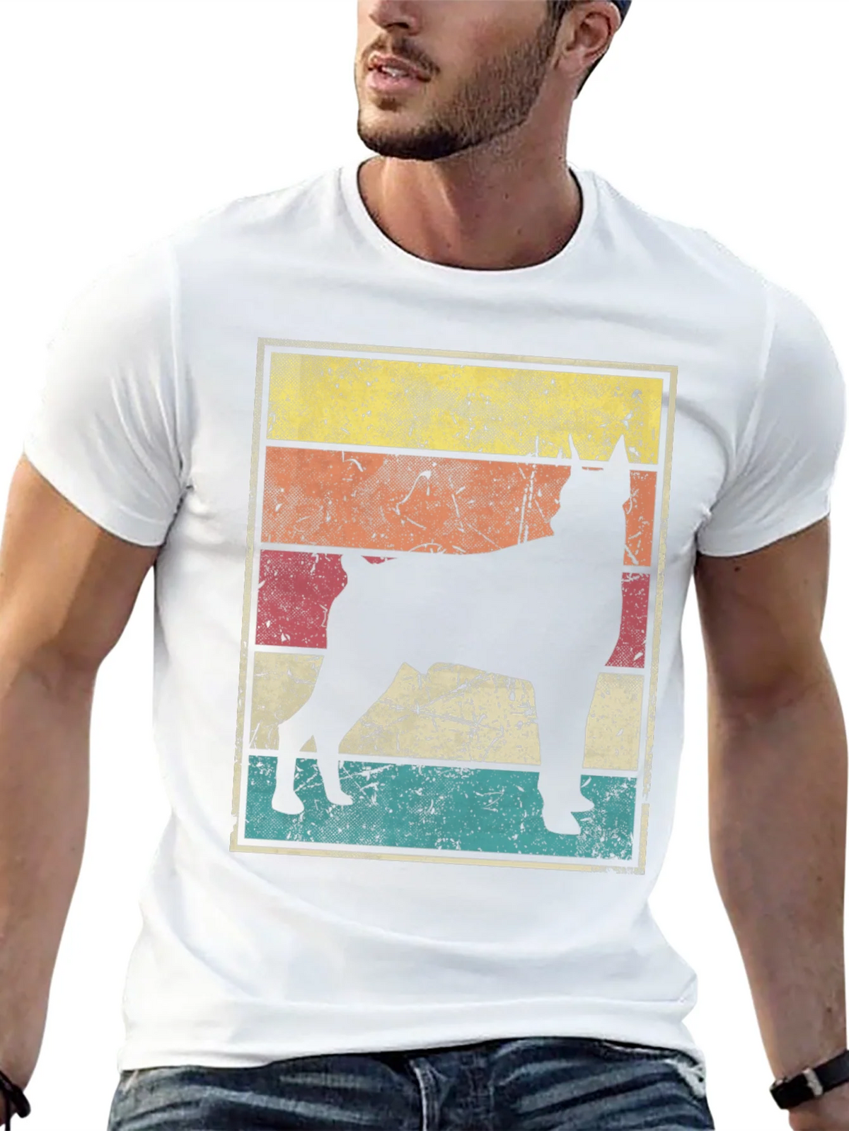 Vintage Dog Silhouette T-Shirt product image 2