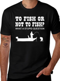 Funny Fishing T-Shirt: To Fish or Not to product image 1