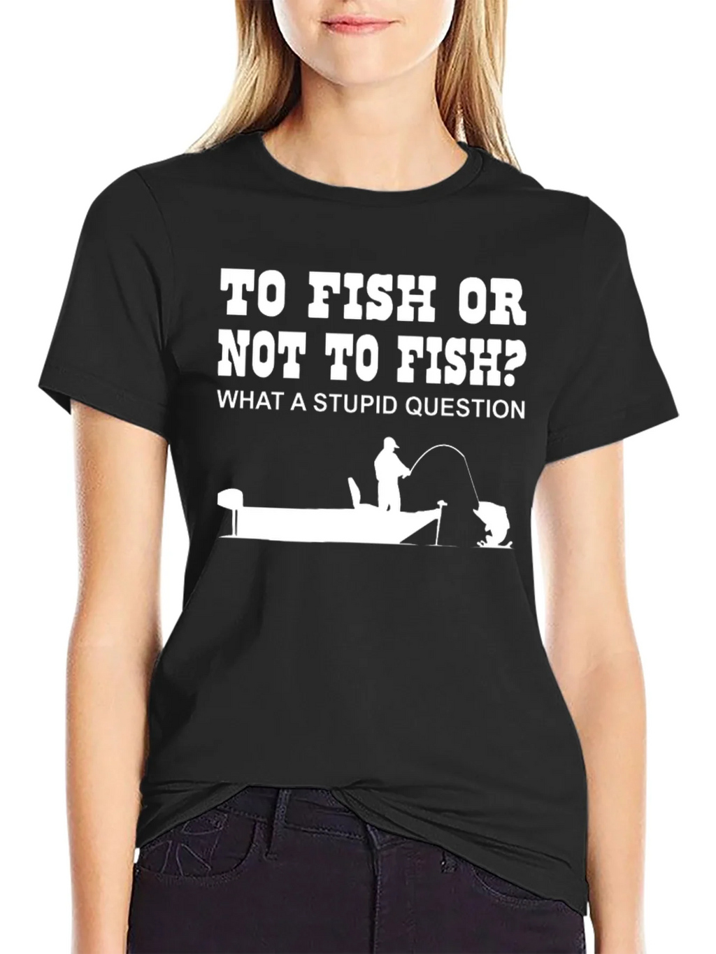 Funny Fishing T-Shirt: To Fish or Not to product image 2