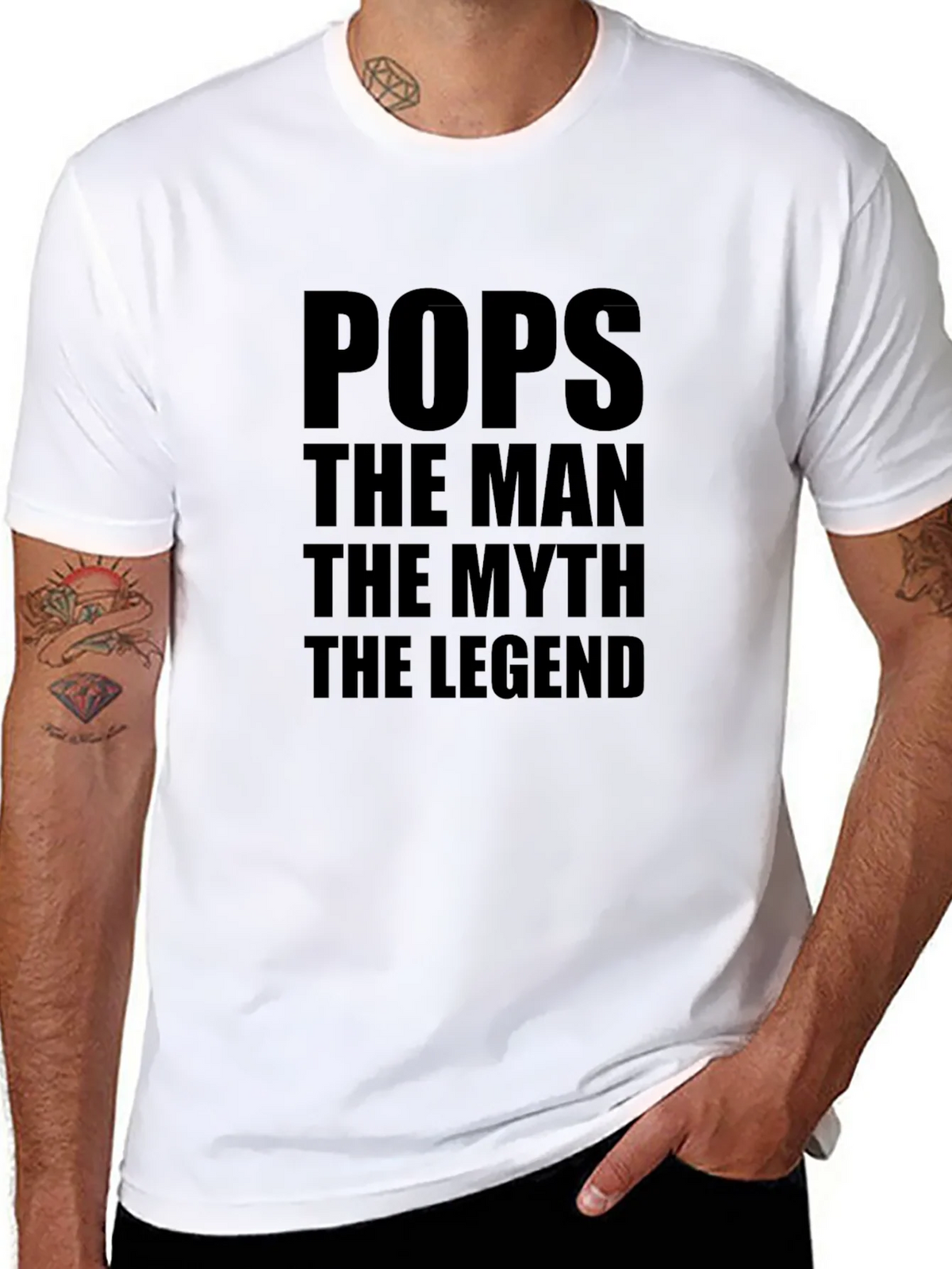 Pops The Man Myth Legend T-Shirt product image 7