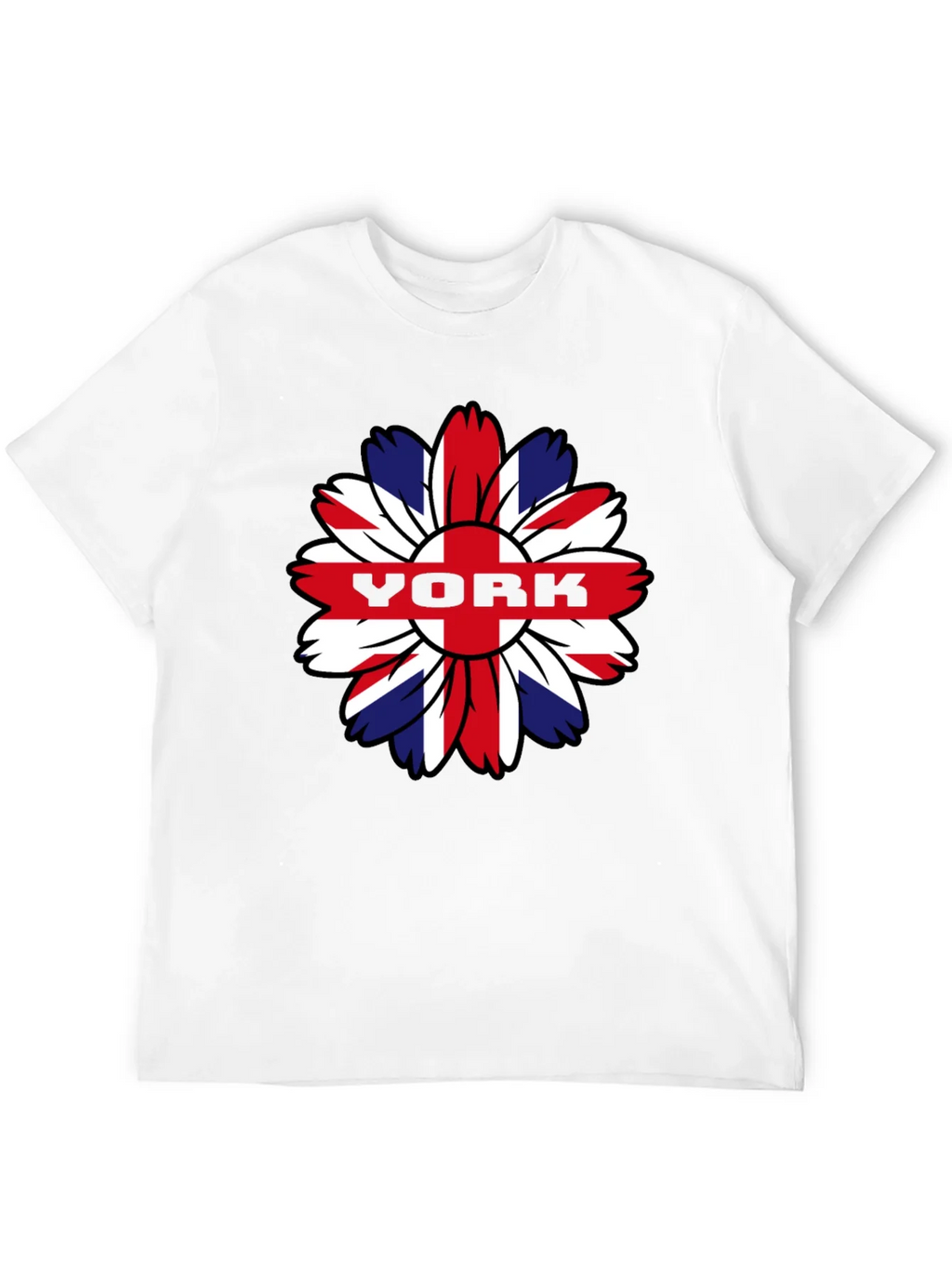 York Flower Graphic T-Shirt - Union Jack Style product image 3