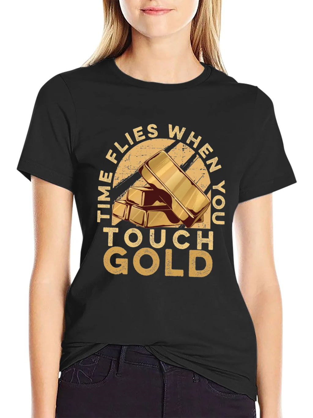 Time Flies When You Touch Gold T-Shirt product image 2