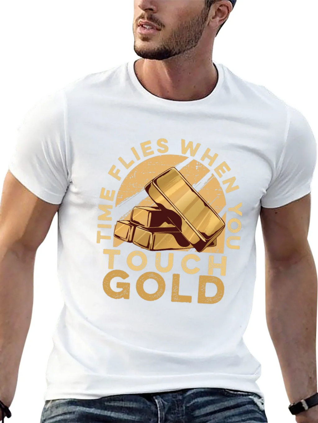 Time Flies When You Touch Gold T-Shirt product image 12