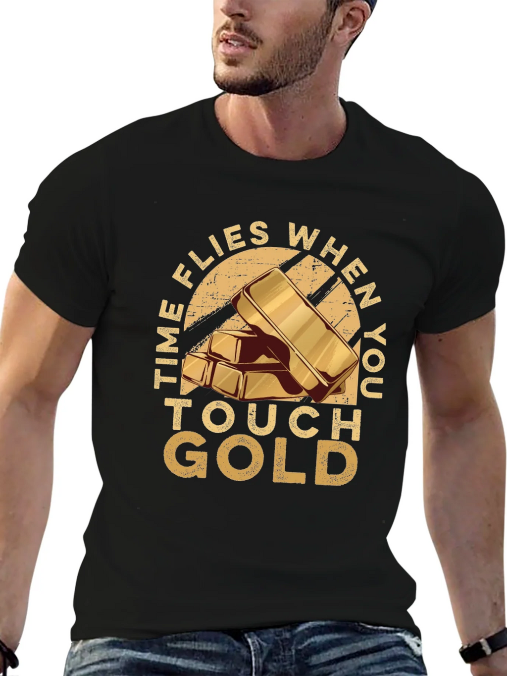 Time Flies When You Touch Gold T-Shirt product image 6