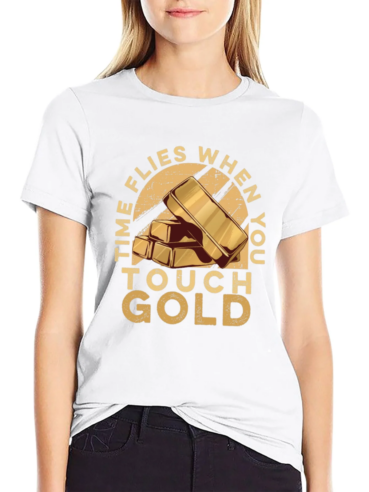 Time Flies When You Touch Gold T-Shirt product image 8