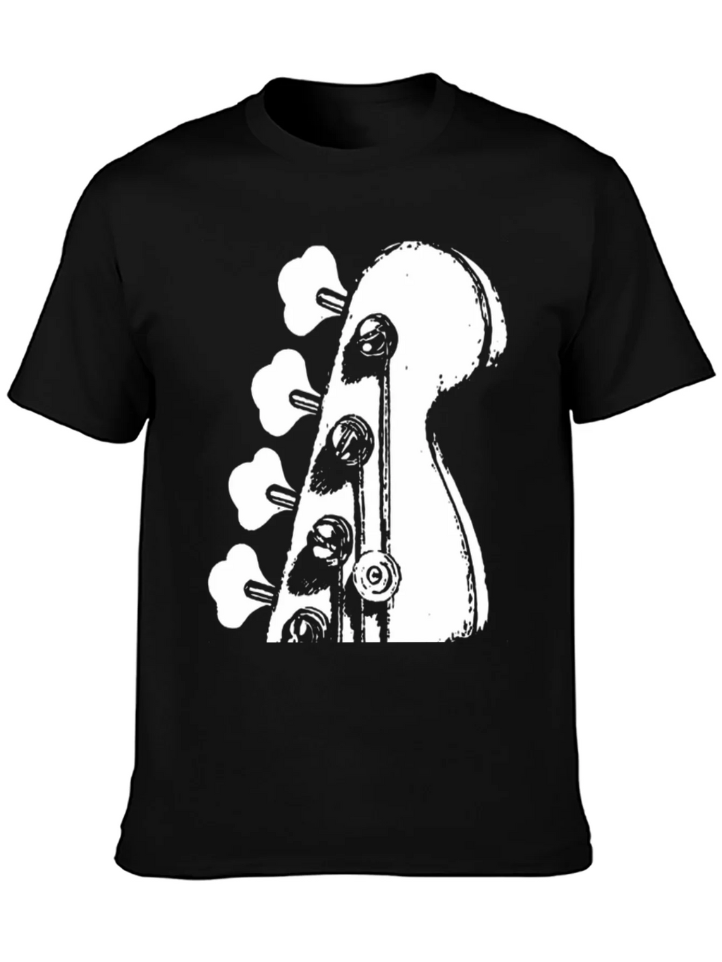 Bass Guitar Headstock Graphic T-Shirt product image 3