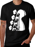 Bass Guitar Headstock Graphic T-Shirt product image 1