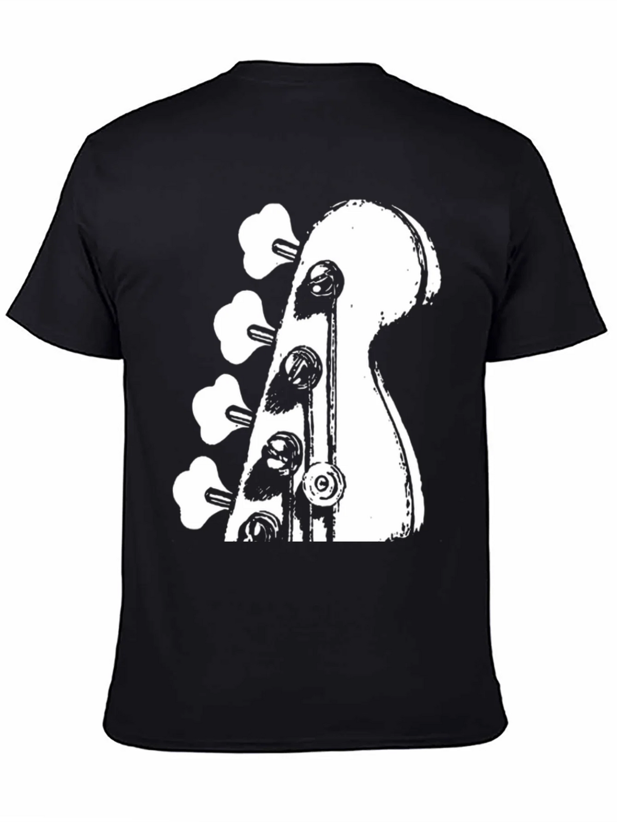 Bass Guitar Headstock Graphic T-Shirt product image 4