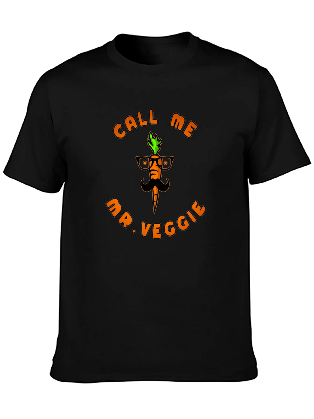 Call Me Mr. Veggie Black T-Shirt product image 3
