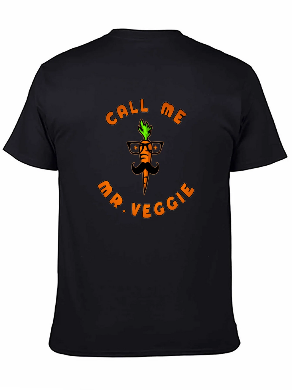 Call Me Mr. Veggie Black T-Shirt product image 4