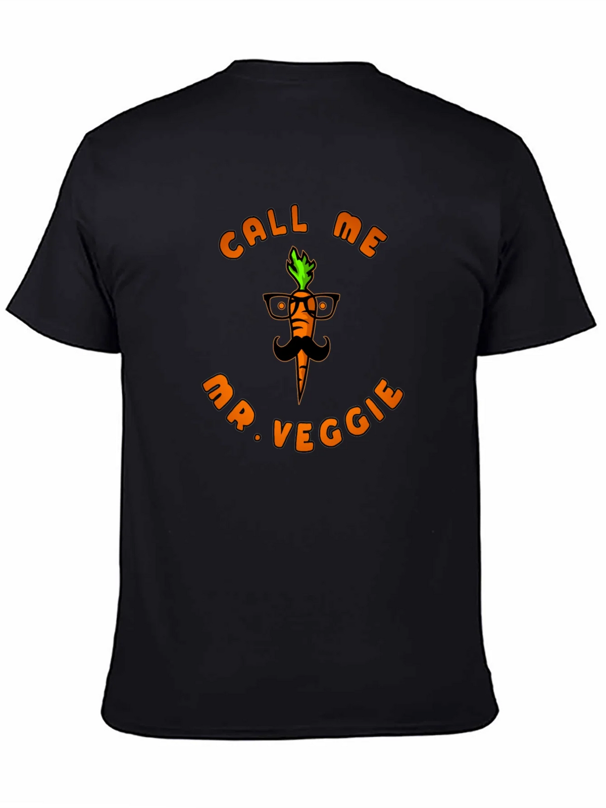 Call Me Mr. Veggie Black T-Shirt product image 4
