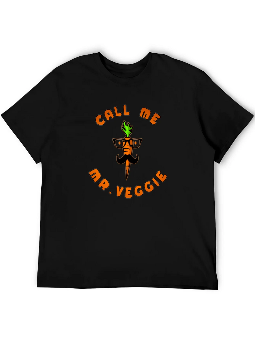 Call Me Mr. Veggie Black T-Shirt product image 5