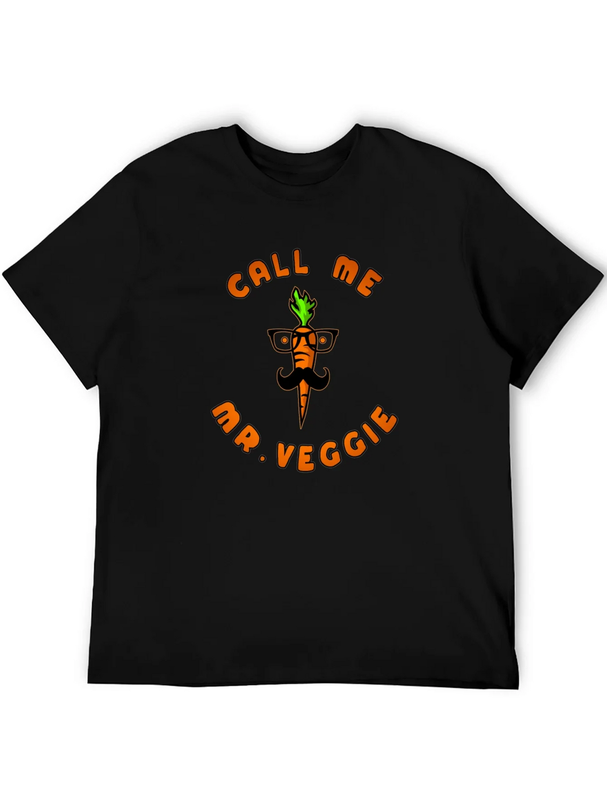 Call Me Mr. Veggie Black T-Shirt product image 5