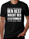 Electronics Technician Fun Black T-Shirt product image 1