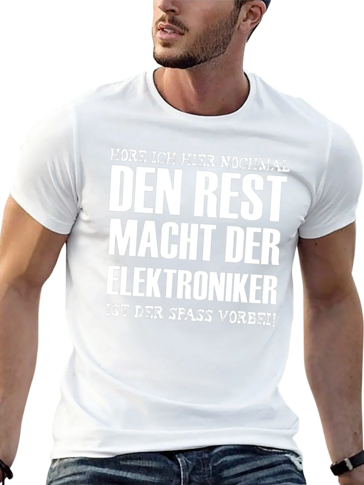 Electronics Technician Fun Black T-Shirt product image 5