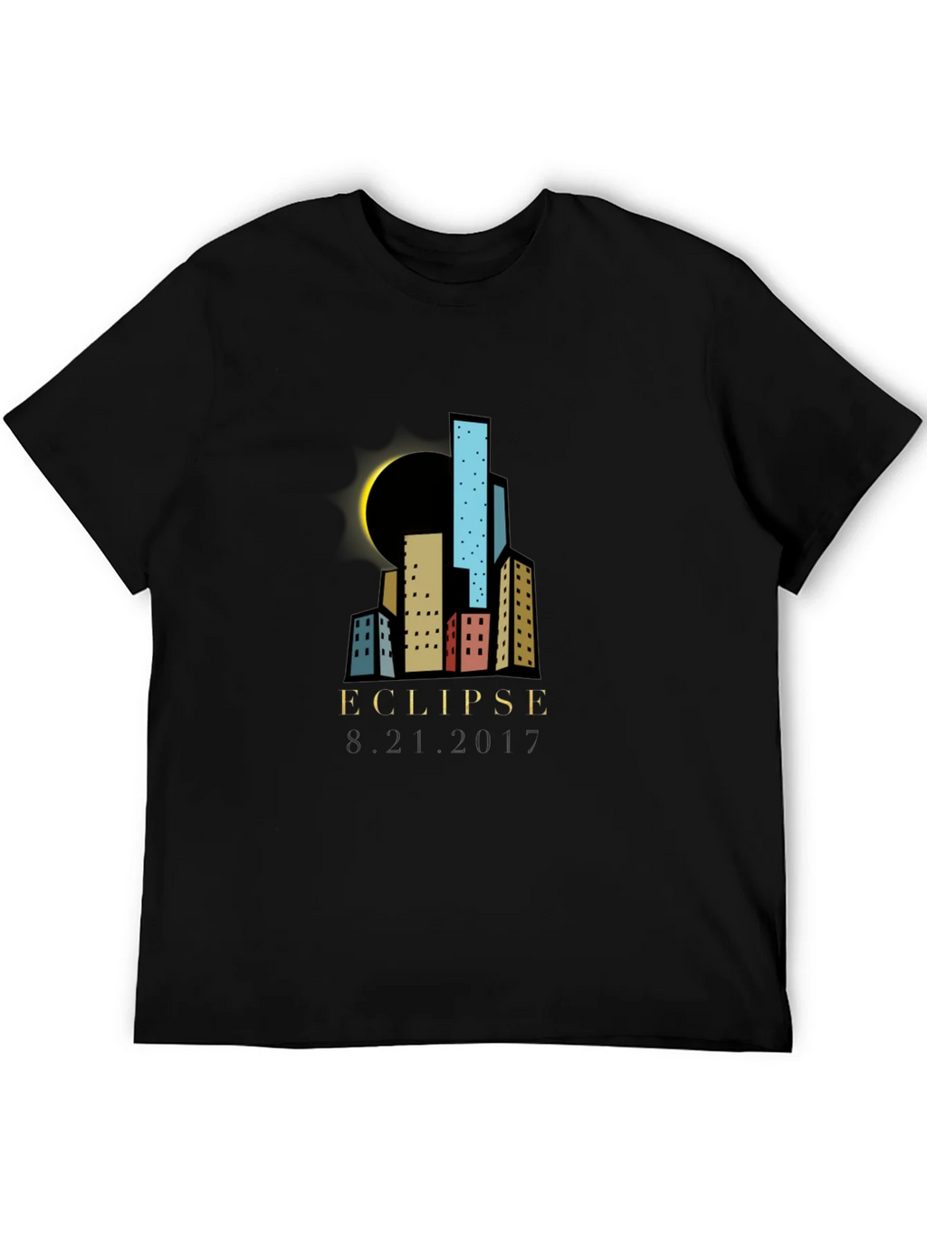 Eclipse Cityscape Graphic T-Shirt - Black product image 5