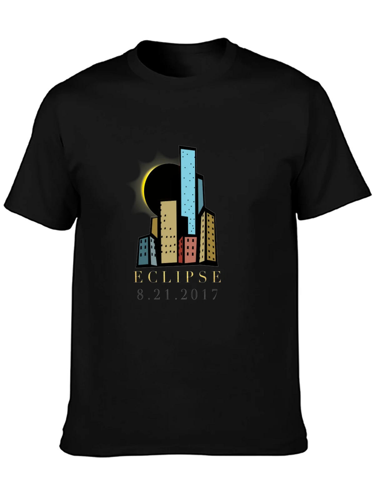 Eclipse Cityscape Graphic T-Shirt - Black product image 3