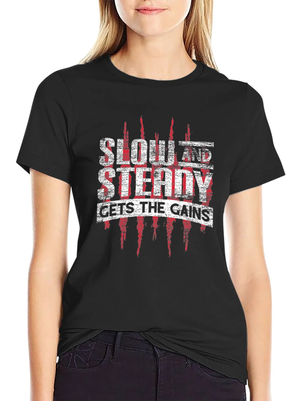 Slow & Steady Gets the Gains Gym T-Shirt product image 1