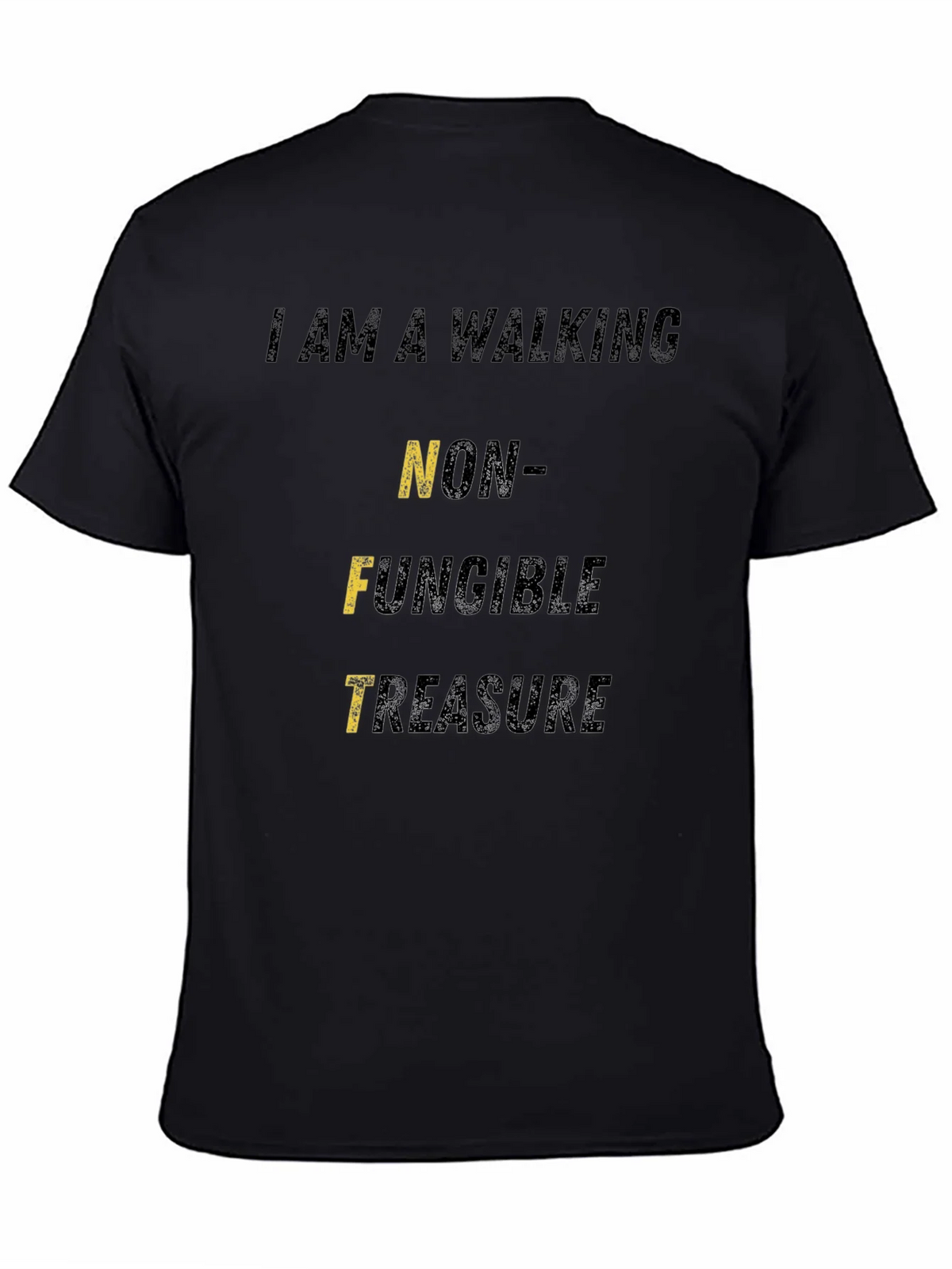 Walking NFT Treasure Black Graphic T-Shirt product image 4