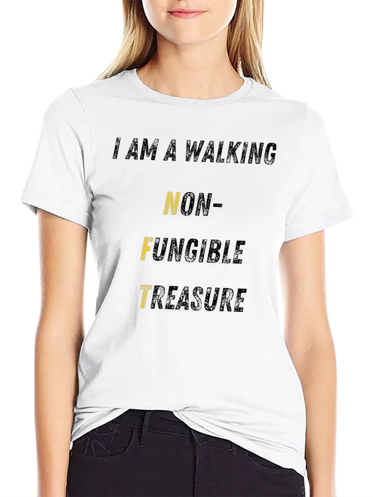 Walking NFT Treasure Black Graphic T-Shirt product image 8