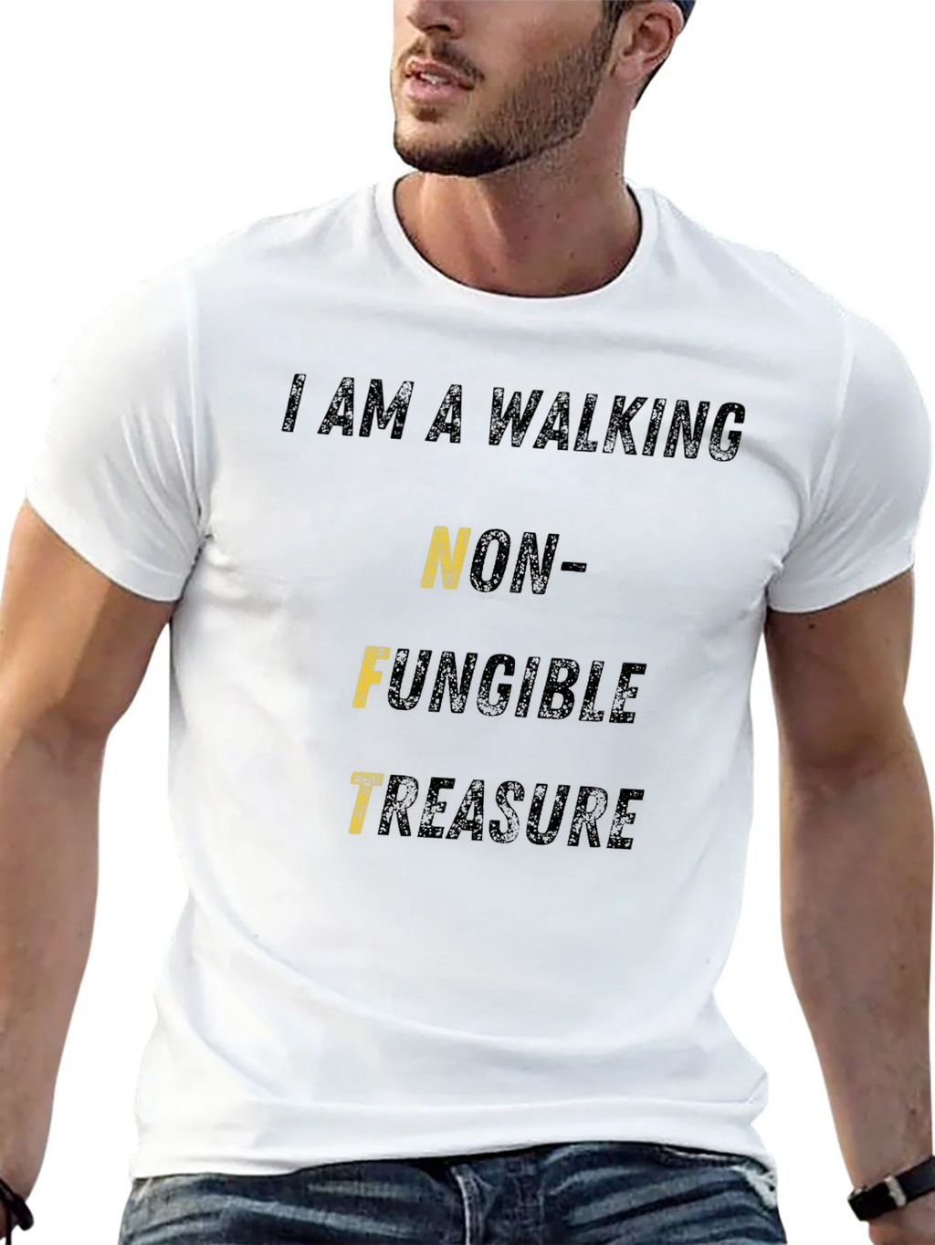 Walking NFT Treasure Black Graphic T-Shirt product image 12