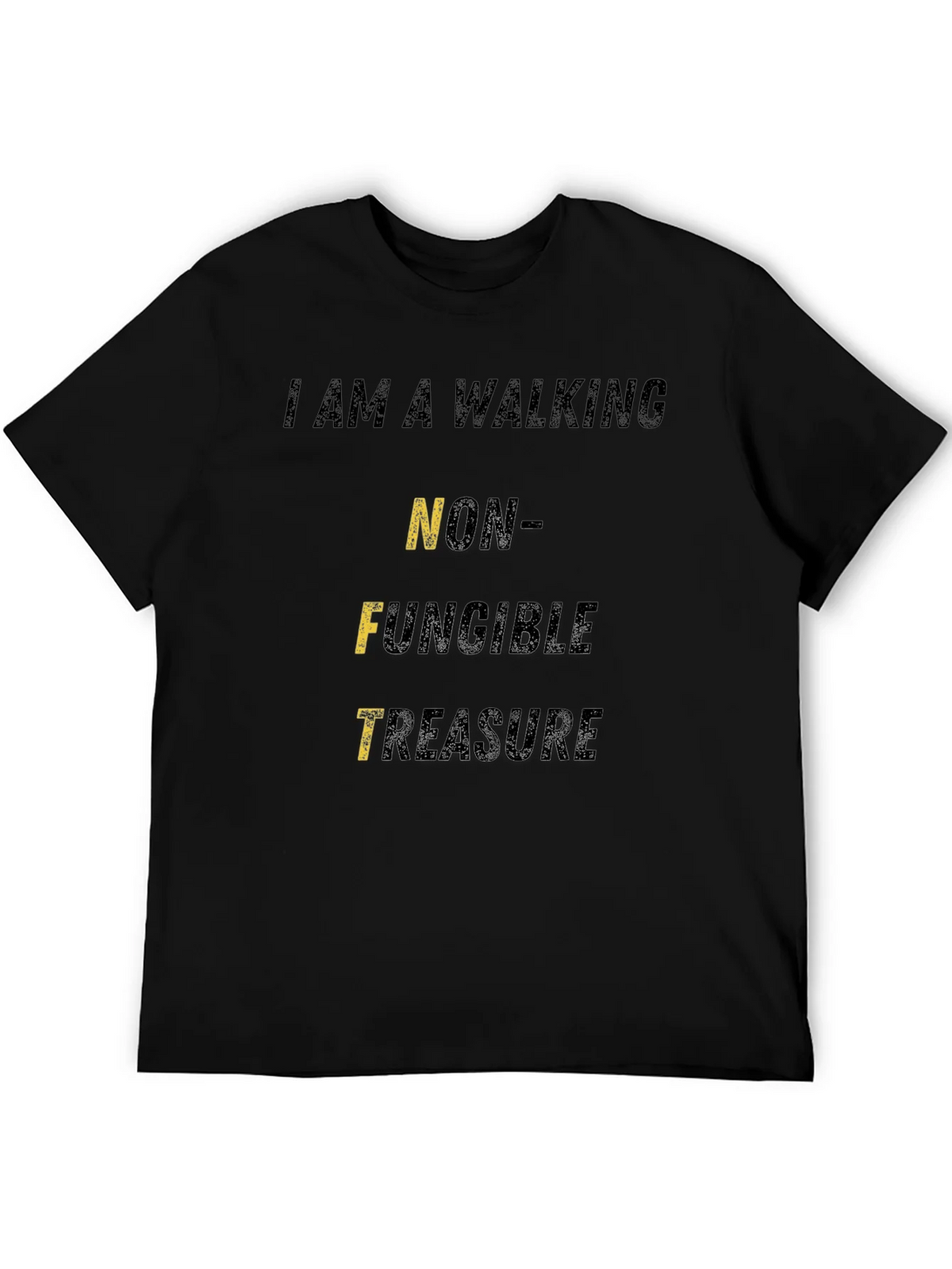 Walking NFT Treasure Black Graphic T-Shirt product image 5