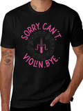 Sorry Cant Violin. Bye Black T-Shirt product image 1