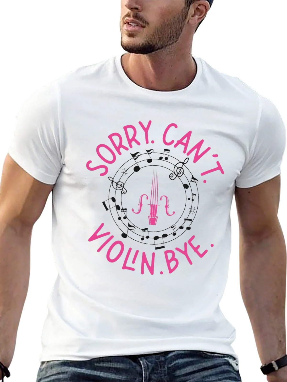 Sorry Cant Violin. Bye Black T-Shirt product image 12
