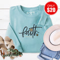 Faith Flower Embroidered Crewneck Sweatshirt - 20 product image 1