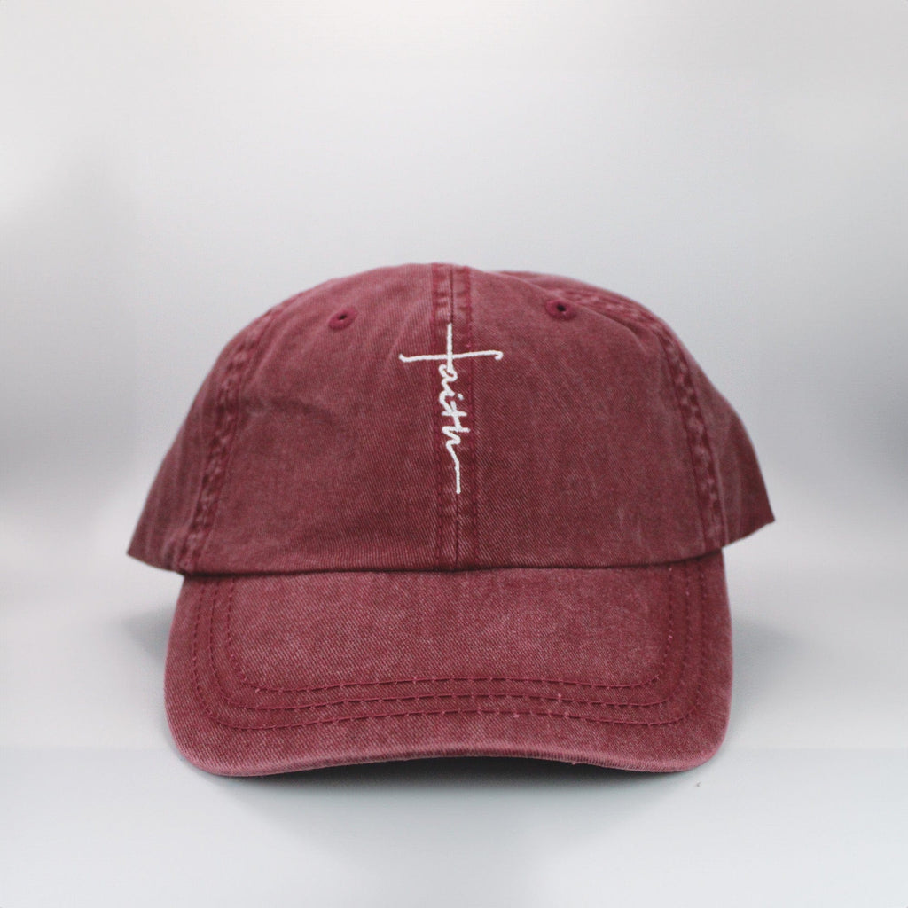 Faith Cross Embroidered Hat